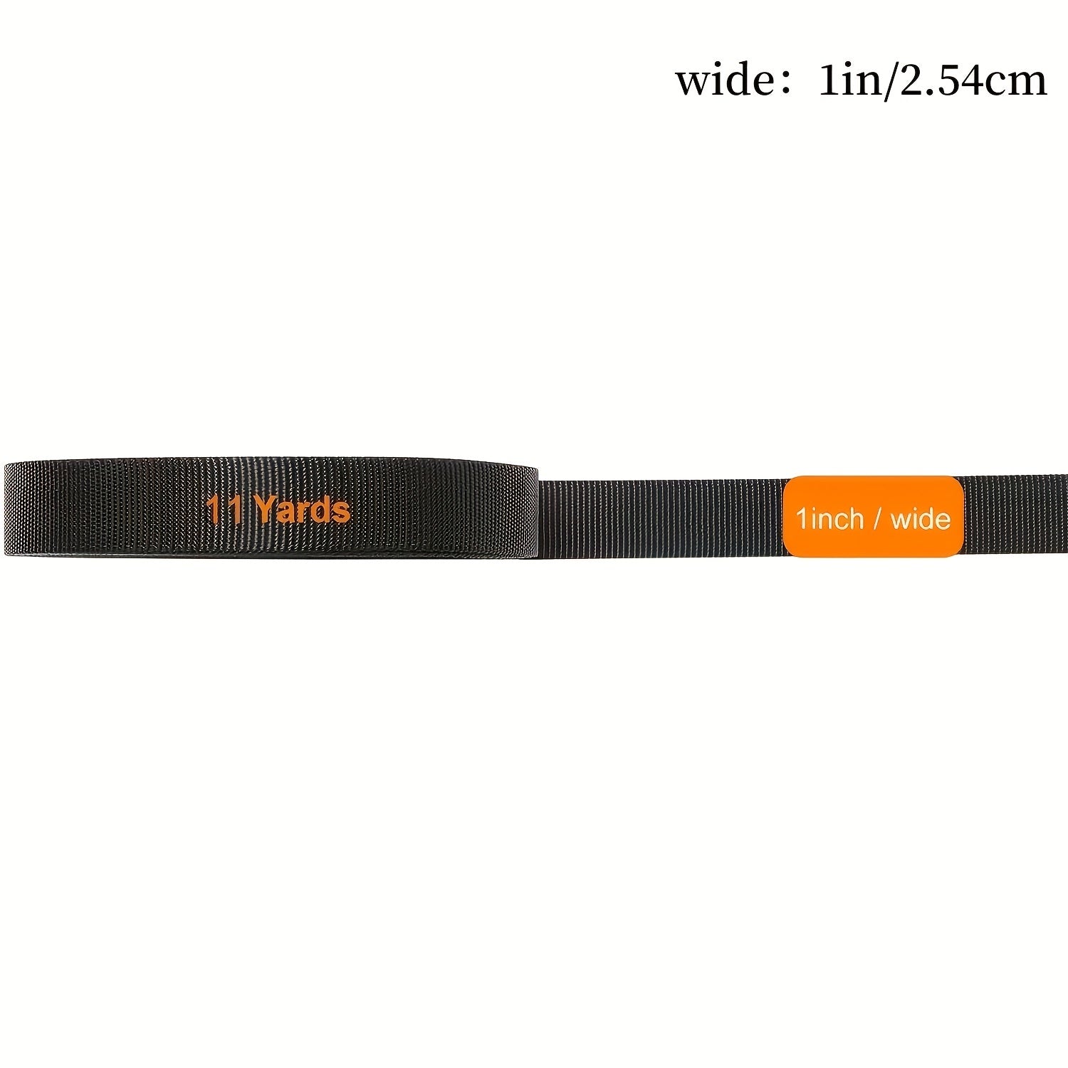 Heavy Duty Nylon Webbing Strap 11 Yard Roll DIY Repair Indoor Outdoor Gear