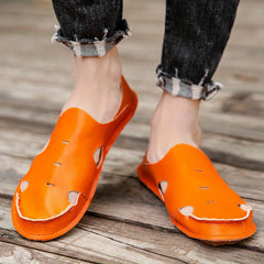 Men's Comfy Clogs Hollow Out Non Slip Garden Shoes Summer