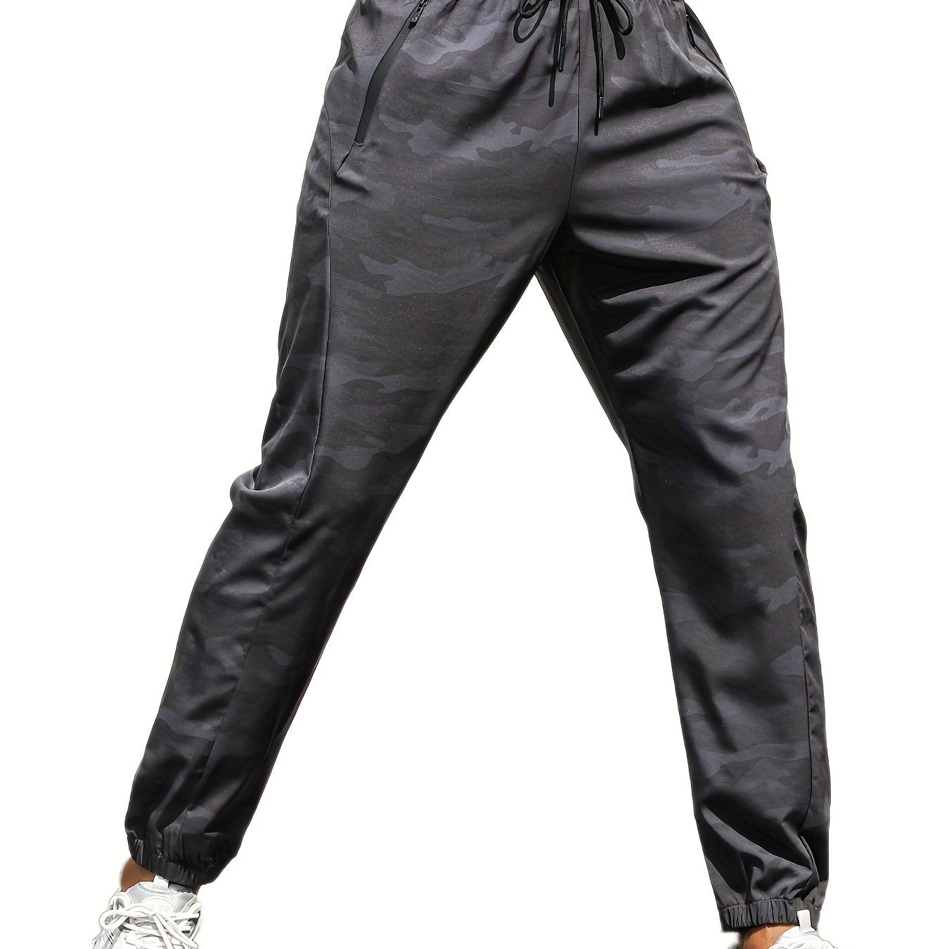 Camo Drawstring Joggers Active Pant Breathable Athletic Pants Men