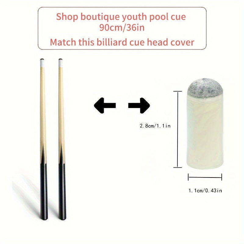 8pcs Cue Tip Cover Replacement Billiard Accessories