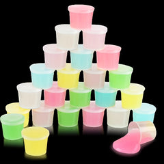 Glow Slime Crystal Clay Toy Set Stretchable Slime Colorful Clay Birthday Gift