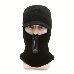 Winter Warm Knitted Ear Protection Hat and Scarf Set