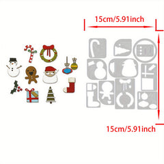 Christmas Wreath Metal Cutting Dies for Scrapbooking Card Album Craft