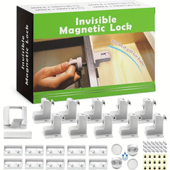 10 Magnetic Baby Safety Locks 2 Keys Easy Installation
