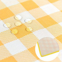 Thickened Outdoor Picnic Mat Portable 600D Oxford Plaid Picnic Cloth
