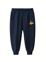 Toddler Boy's Airplane Embroidered Sweatpants