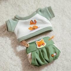 Doll Sweatshirt Suspender Pants Set - 4 Styles Animal Clothes