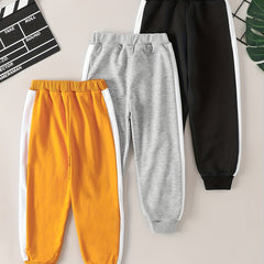 Boys Patchwork Active Sweatpants Jogger Sports Pants