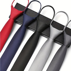 Adjustable Solid Ties For Men Business Ties For Work