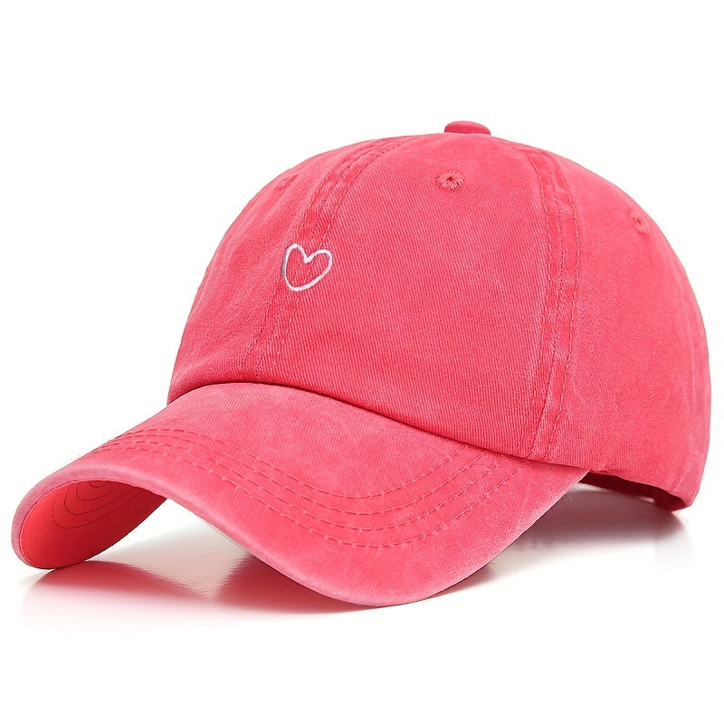 Embroidered Washed Cotton Baseball Cap Outdoor Cycling