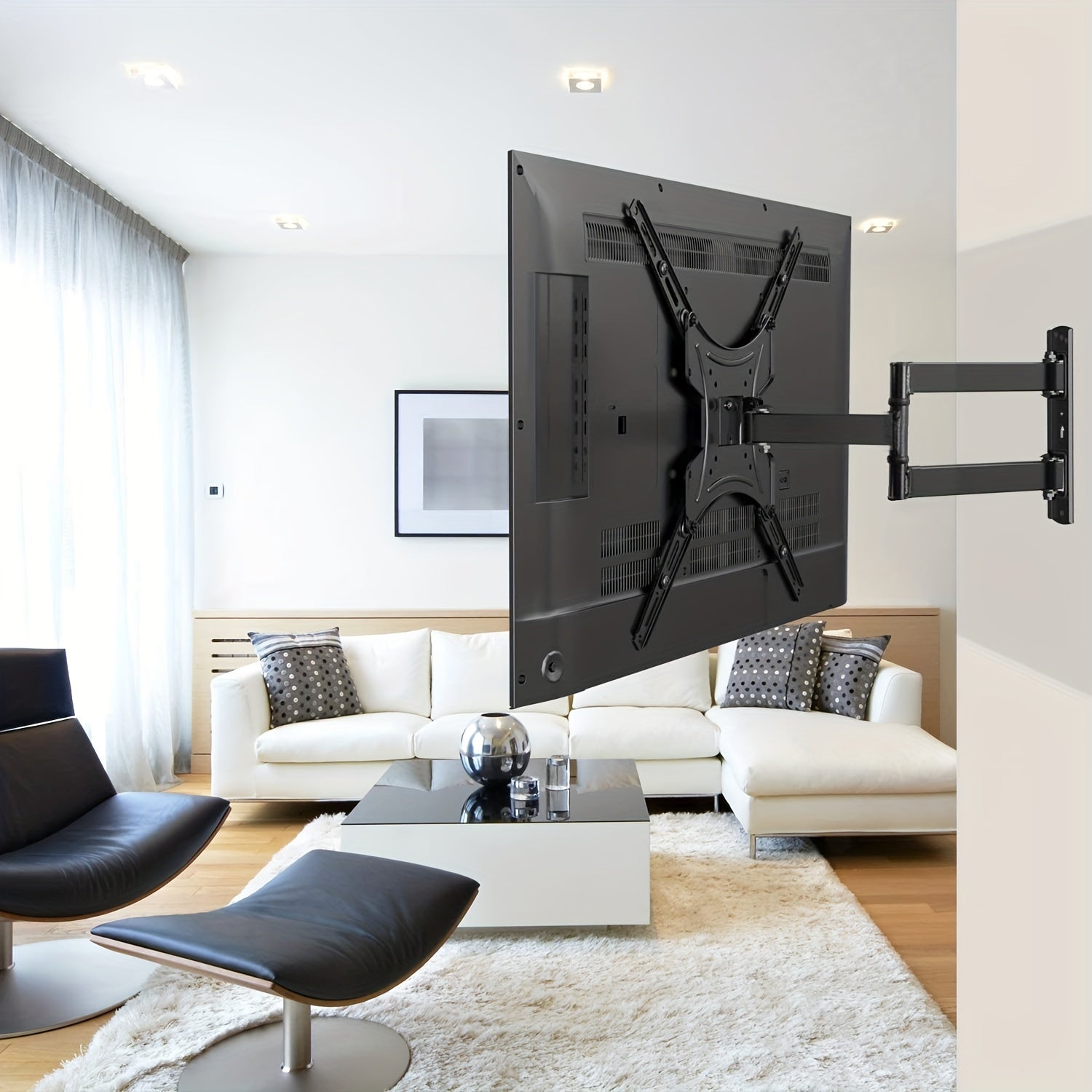 Adjustable TV Wall Mount Bracket, Universality 35-56-119-38 cm TV Telescopic