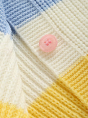 Toddler Girls Rainbow Knit Cardigan Top Kids Summer Clothes