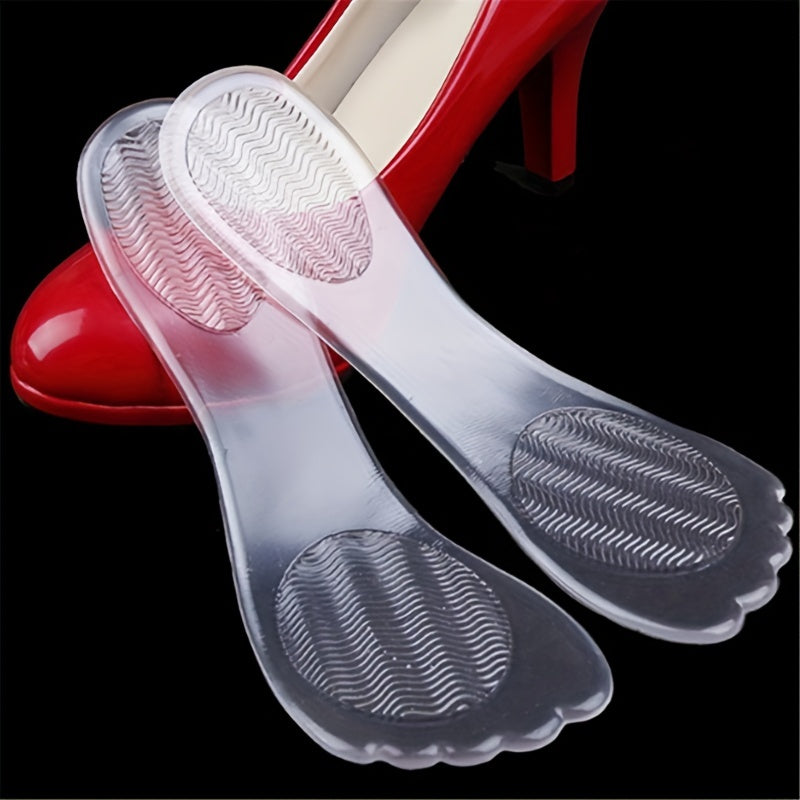 Transparent Silicone Pads for High Heels, Non-slip and Shock-absorbing