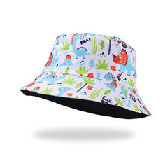Dinosaur Print Bucket Hat Lightweight Sun Shade Fisherman Cap