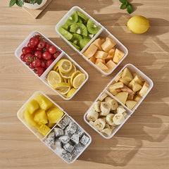 BPA-Free Bento Snack Boxes with Lids for Fruits, Berries, Snacks, Condiments