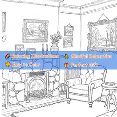Cozy Corner Adult Coloring Book 22 Pages 20x20 cm Deluxe Edition