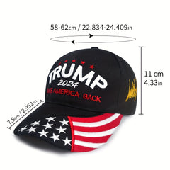 Flag Embroidery Baseball Cap Adjustable Unisex Dad Hats