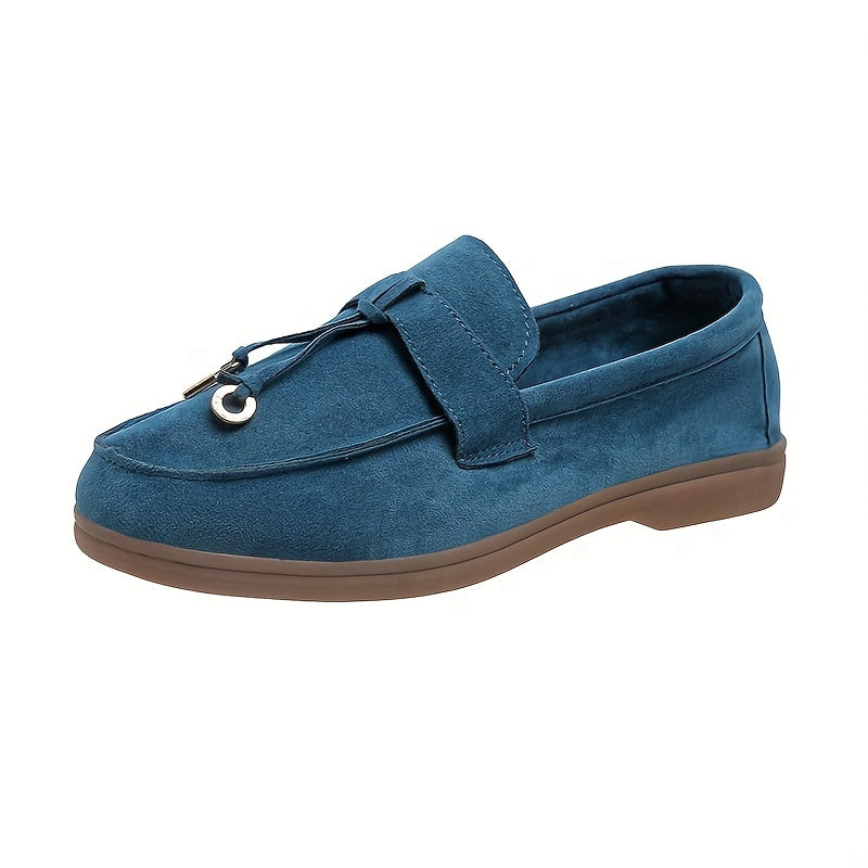 Women's Flat Loafers Slip On Shoes Pendant Decoration