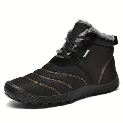 Men's Winter Snow Boots - Windproof Thermal Hiking Shoes
