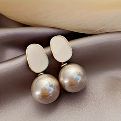 Faux Pearl Earrings Retro Party Jewelry Holiday Gift For Women