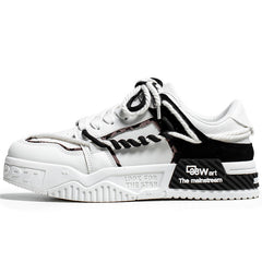 Men's Platform Skate Shoes Lightweight Non slip Sneakers