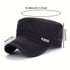 Unisex Flat Baseball Cap Snapback Sport Army Adjustable Size