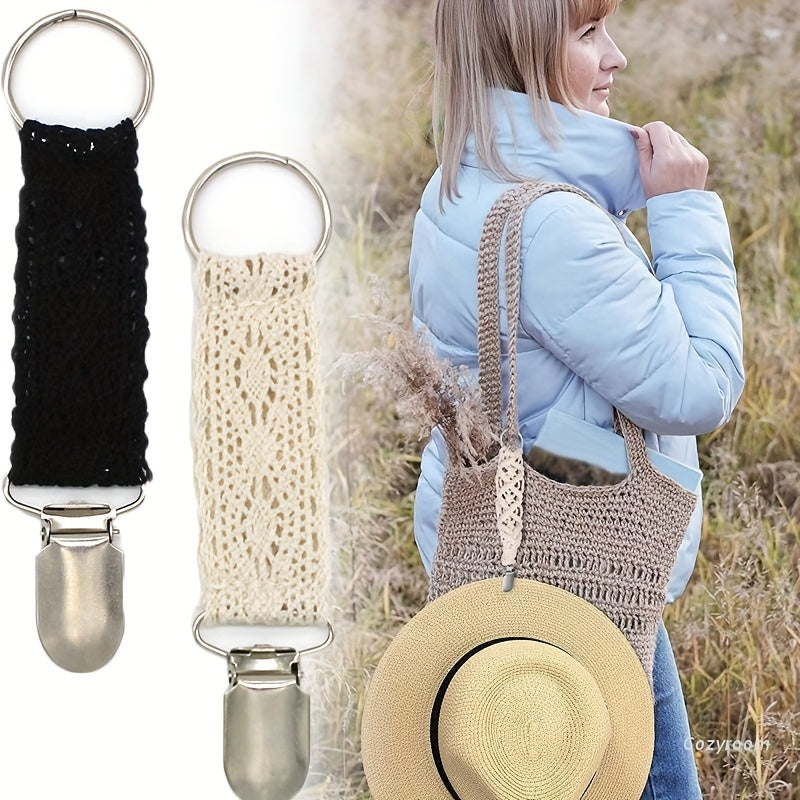 1pc Lace Hat Clip Collar Clip For Travel Handbag Backpack Luggage
