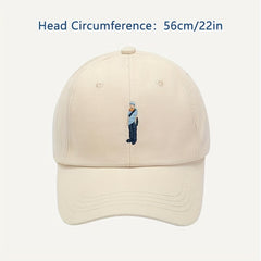 Cartoon Character Baseball Cap Embroidery Dad Hat for Women