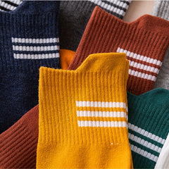 10 Pairs Boys Block Socks Breathable Crew Socks Children's Socks