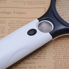 3 LED Light 45X Magnifying Glass Pocket Microscope Jewelry Loupe Handheld