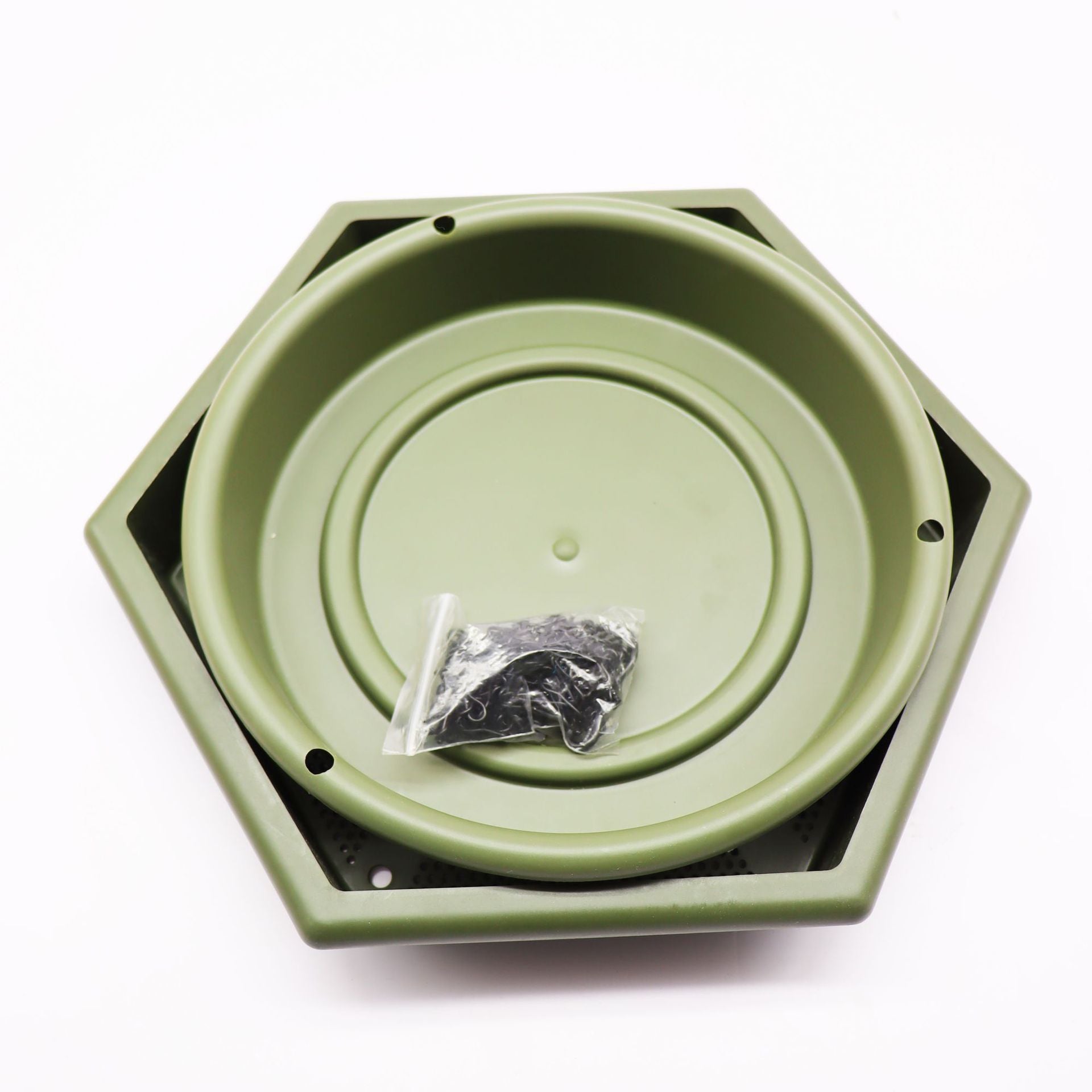 XL Hanging Bird Feeder & Bird Bath 2-in-1 Green