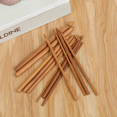 12pcs Bamboo Crochet Set Knitting Needle Hand DIY Tools For Arthritic Hands