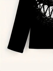 Men's Grimace Print Long Sleeve Novelty T-Shirt for Autumn