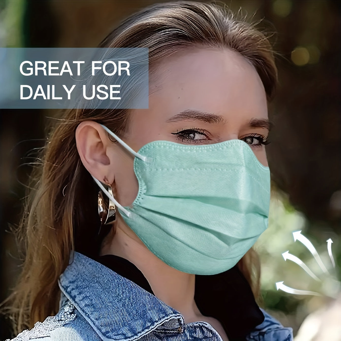 50pcs Butterfly Disposable Face Masks 3-Layer Protection Individual Packaging