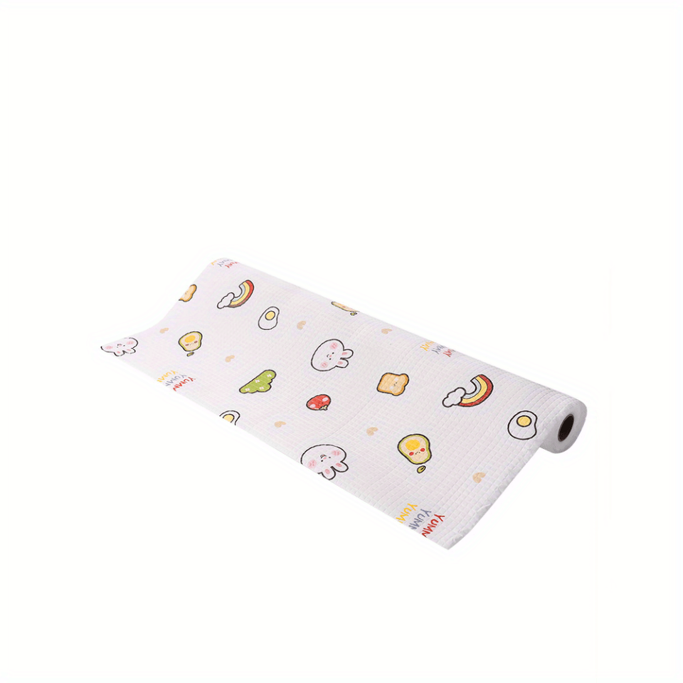 Daisy Printed Shelf Liner Non Adhesive Waterproof Stain Proof Washable
