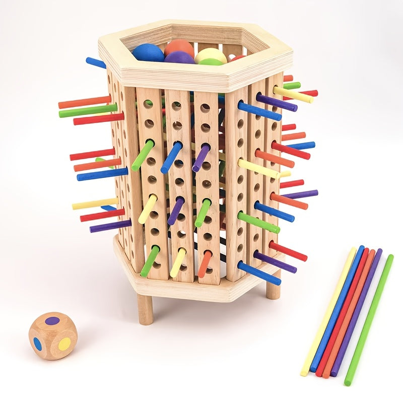 Wooden Stick Game Toy for Balance Math Skills and Patience Training
