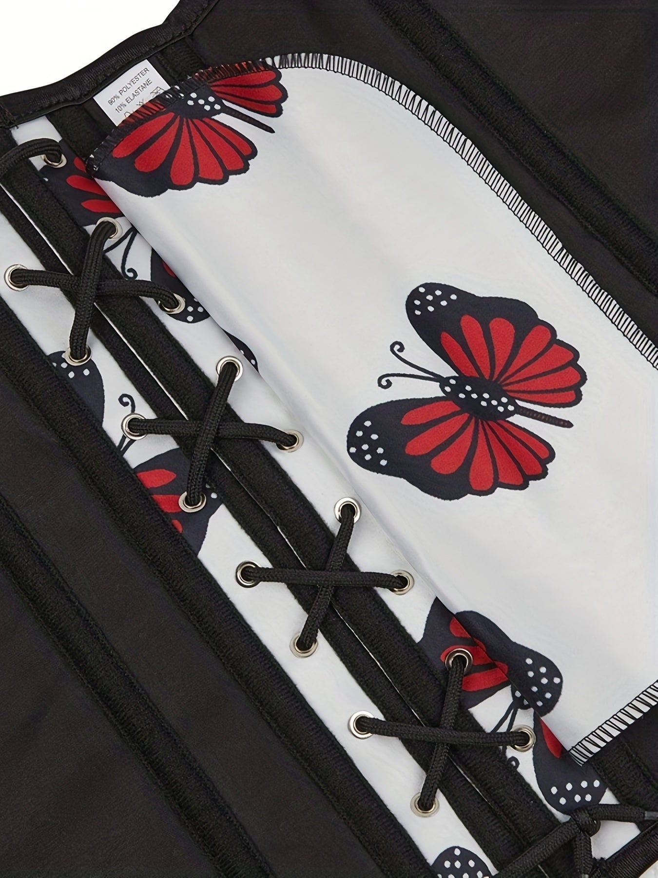 Butterfly Print Corset Tummy Control Body Shaper