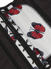 Butterfly Print Corset Tummy Control Body Shaper