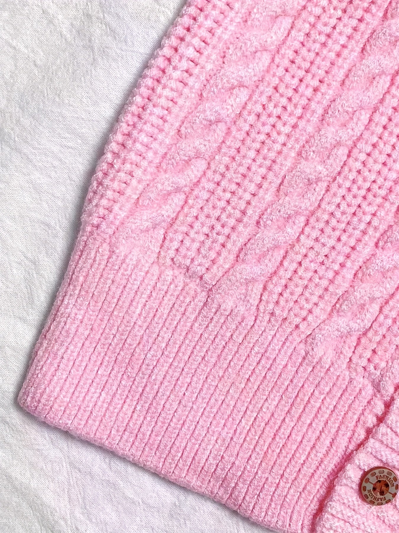 Baby Girl V Neck Knitted Sweater Cardigan Vest