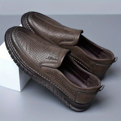 Men's Hollow Out Loafer Shoes Comfortable Non Slip Casual Shoes