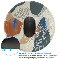 Modern Abstract Mouse Pad Office Decor Women Desk Accessories Gift Coworker