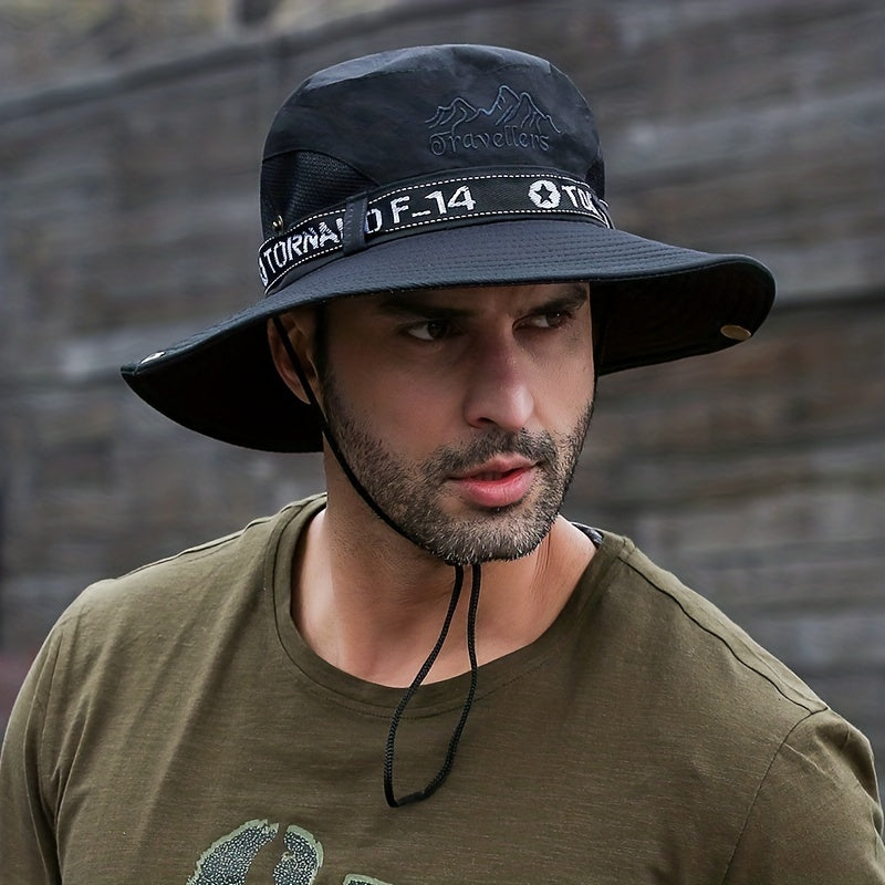 Men's Sunshade Fisherman Hat UV Protection Outdoor Fishing Waterproof XMZ73
