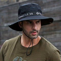 Men's Sunshade Fisherman Hat UV Protection Outdoor Fishing Waterproof XMZ73