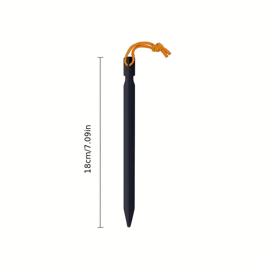 12pcs Aluminum Tent Stakes With Rope