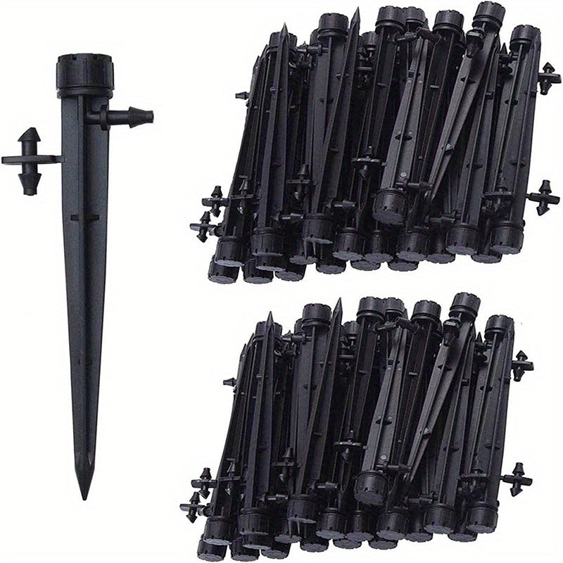Adjustable Dripper Ground Plug 8 Hole Spray Head Gardening Watering Irrigation