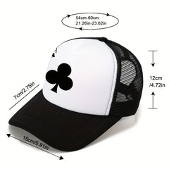 Unisex Breathable Adjustable Baseball Cap With Club A Pattern