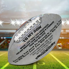Engraved Glitter American Football Size 9 Football Training Equipment From Dad