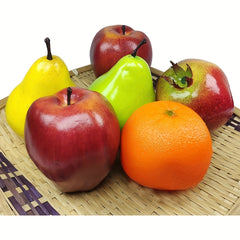6pcs Realistic Artificial Fruit Set for Home Kitchen Party Decoration