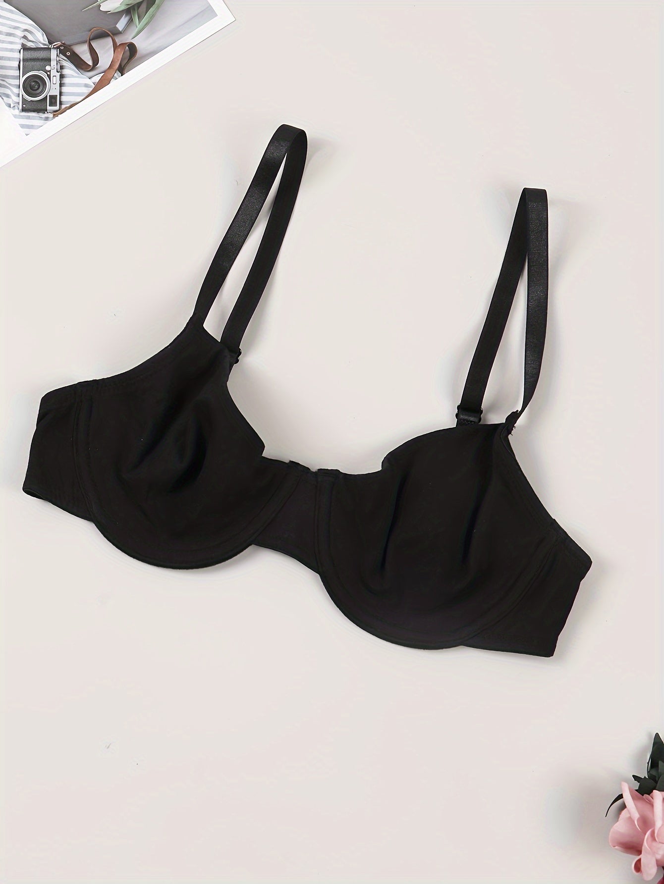 Comfy Solid Push Up Bra Women's Lingerie