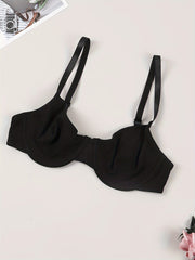 Comfy Solid Push Up Bra Women's Lingerie